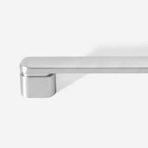 Puxador para M&oacute;vel Al&ccedil;a Sobrepor 128 mm Zamac (Memphis Escovado)