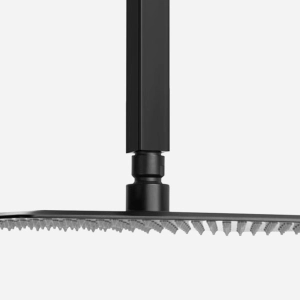 Ducha de Inox Quadrada 30x30 cm de Teto (Preta Fosca)