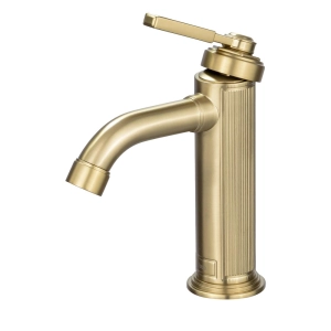 Torneira Monocomando Retr&ocirc; Baixa para Banheiro (Morin Dourada Fosca) - Outlet