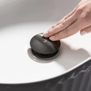 V&aacute;lvula Click de Inox para Cubas (Grafite Fosca)