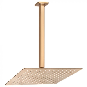 Ducha de Inox Quadrada 30x30 cm de Teto (Rosé Gold)