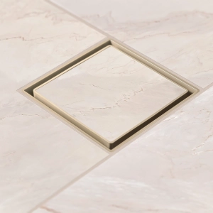 Ralo Oculto Invisível 10x10 cm com Tela (Bege)