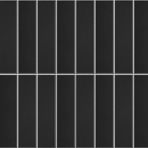 Pastilhas Cer&acirc;micas Colors 6x24 cm (Black Mate)