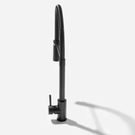 Produto Torneira Monocomando Gourmet de Cozinha Inox (Capri Preta Fosca) - outlet
