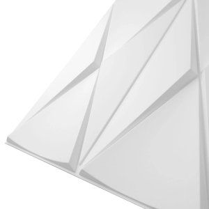 Placa 3D Dubai Auto Adesivo 50x50 cm (Branco)