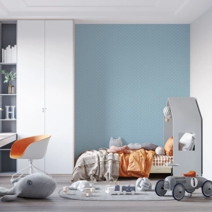 Papel de Parede Infantil Azul Lavável 10,00 x 0,53 m (Delicato Tre)