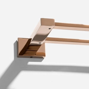 Porta Toalhas Duplo (Mondrian Ros&eacute; Gold)