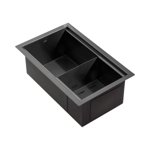 Escorredor Embutido Calha Molhada Inox 26x41 cm (Ginza Grafite Fosco)