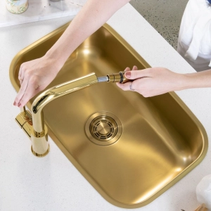 Torneira Monocomando Gourmet de Cozinha (Chipre Dourada)