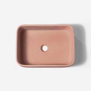 Cuba de Banheiro Concreto Apoio Retangular 42 cm (Tessa Ros&eacute;)