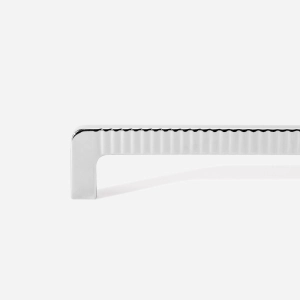 Puxador para M&oacute;vel Al&ccedil;a Sobrepor 128 mm Zamac (Petra Cromado) - Outlet