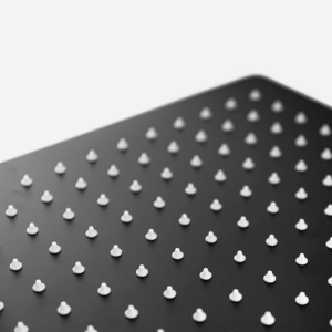 Ducha de Inox Quadrada 30x30 cm de Parede (Preta Fosca)