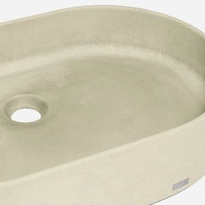 Cuba de Banheiro Concreto Apoio Elipse 55 cm (Lotus Travertino) Produto Cuba de Banheiro Concreto Apoio Elipse 55 cm (Lotus Travertino)