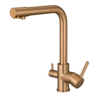 Torneira Monocomando Girat&oacute;ria de Filtro (Ubatuba Ros&eacute; Gold Fosca)