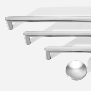 Puxador para Móvel Alça Sobrepor 192 mm Zamac (Cartago Escovado)