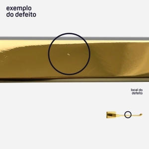 Papeleira (Mondrian Dourado) - Outlet