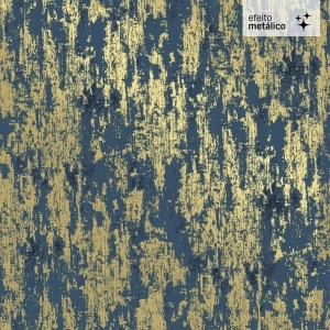 Papel de Parede Textura Met&aacute;lica Lav&aacute;vel 10,00 x 0,53 m (Pittura Cinque)