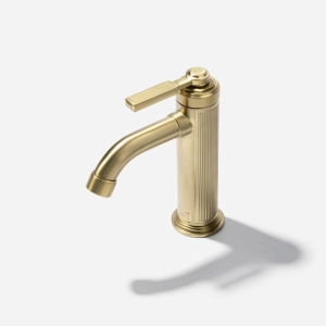 Torneira Monocomando Retr&ocirc; Baixa para Banheiro (Morin Dourada Fosca) - Outlet