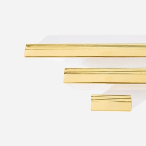 Puxador para Móvel Alça Sobrepor 96 mm Zamac (Troia Dourado)