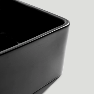 Cuba Fazenda de Cozinha Louça Retangular 61x46 cm (Lucca Preta)