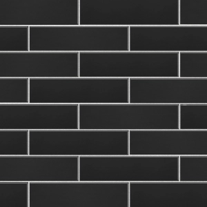 Pastilhas Cer&acirc;micas Colors 6x24 cm (Black Mate)