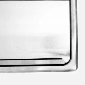 Lixeira Embutida de Cozinha Inox Quadrada 5 Litros (Escovada) - Outlet