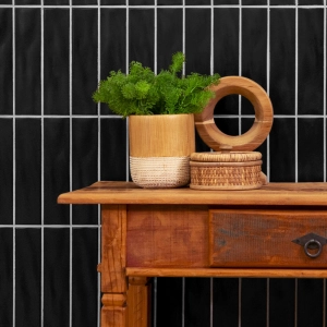 Pastilhas Cerâmicas Vasaio 6x24 cm (Nero)