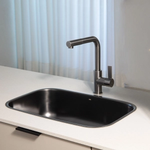 Torneira Monocomando Gourmet de Cozinha (Chipre Grafite Fosca)