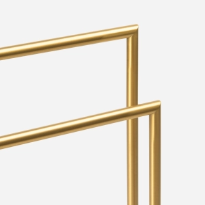 Toalheiro de Piso em Inox (Rizzi Dourado Fosco) - Outlet