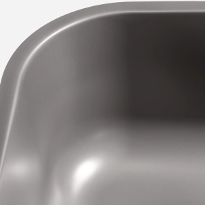 Cuba de Cozinha Inox Retangular 59x37 cm (Miura Cinza Fosca)