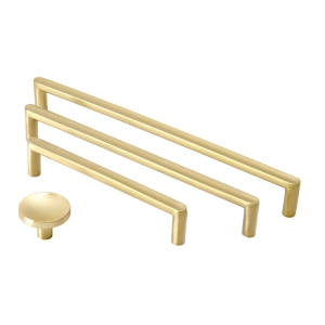 Puxador para M&oacute;vel Al&ccedil;a Sobrepor 192 mm Zamac (Cartago Ouro Fosco) - Outlet