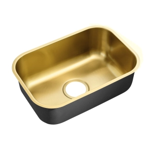 Cuba de Cozinha Inox Retangular 50x34 cm (Fuji Dourada Fosca)