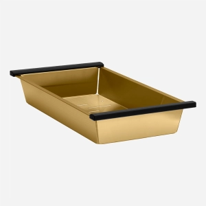 Kit Cuba Dupla Workstation Inox com Acessórios (Kai Dourada Fosca)