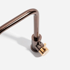 Torneira Monocomando Giratória de Cozinha Inox (Malta Bronze)