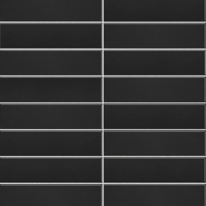 Pastilhas Cer&acirc;micas Colors 6x24 cm (Black Mate)