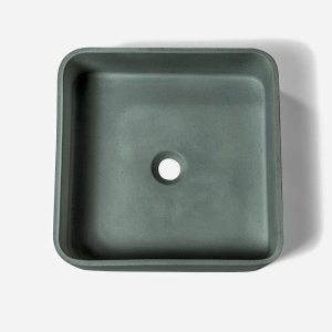 Cuba de Banheiro Concreto Apoio Quadrada 40 cm (Urban Florest)