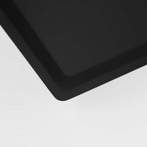 Ducha de Inox Quadrada 20x20 cm de Teto (Preta Fosca)