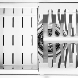 Escorredor Embutido Calha Molhada Inox 26x41 cm (Escovado)