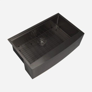 Kit Cuba Fazenda Workstation Inox com Acessórios (Narita Grafite Fosca)