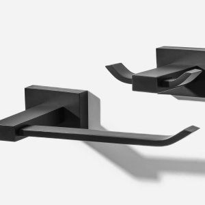 Kit de Acessórios para Lavabo (Mondrian Preto Fosco)