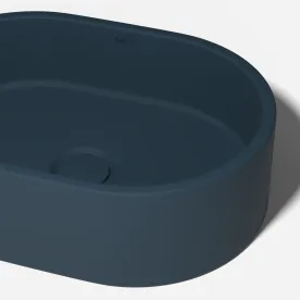 Cuba de Banheiro Concreto Apoio Elipse 40 cm (Francs Azul Marinho) Produto Cuba de Banheiro Concreto Apoio Elipse 40 cm (Francs Azul Marinho)