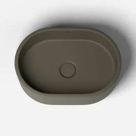 Cuba de Banheiro Concreto Apoio Elipse 40 cm (Francs Musgo) Produto Cuba de Banheiro Concreto Apoio Elipse 40 cm (Francs Musgo)