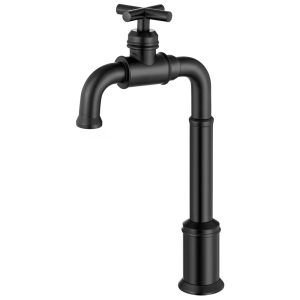 Torneira Retr&Atilde;&acute; Alta de &Atilde;gua Fria para Banheiro (Aron Preta Fosca)