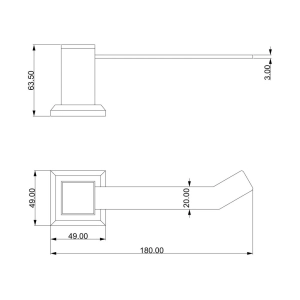 Papeleira de Banheiro Inox (Ducon Dourado)