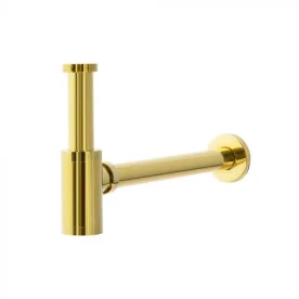 Sifão Metálico com Copo para Banheiro (Line Dourado) - Outlet Produto Sifão Metálico com Copo para Banheiro (Line Dourado) - Outlet