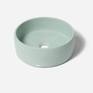 Cuba de Banheiro Concreto Apoio Redonda 35 cm (Small Acqua)