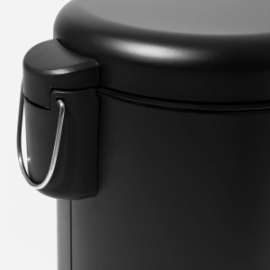 Lixeira Redonda com Pedal 5 Litros (Preta Fosca) - Outlet