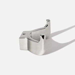 Cabide com Gancho Duplo de Parede Zamac (Batel Cromado)