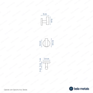 Kit de Acessórios para Banheiro Inox (Tarsila Ouro Fosco)