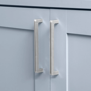 Puxador para M&oacute;vel Al&ccedil;a Sobrepor 192 mm Zamac (Petra Escovado)